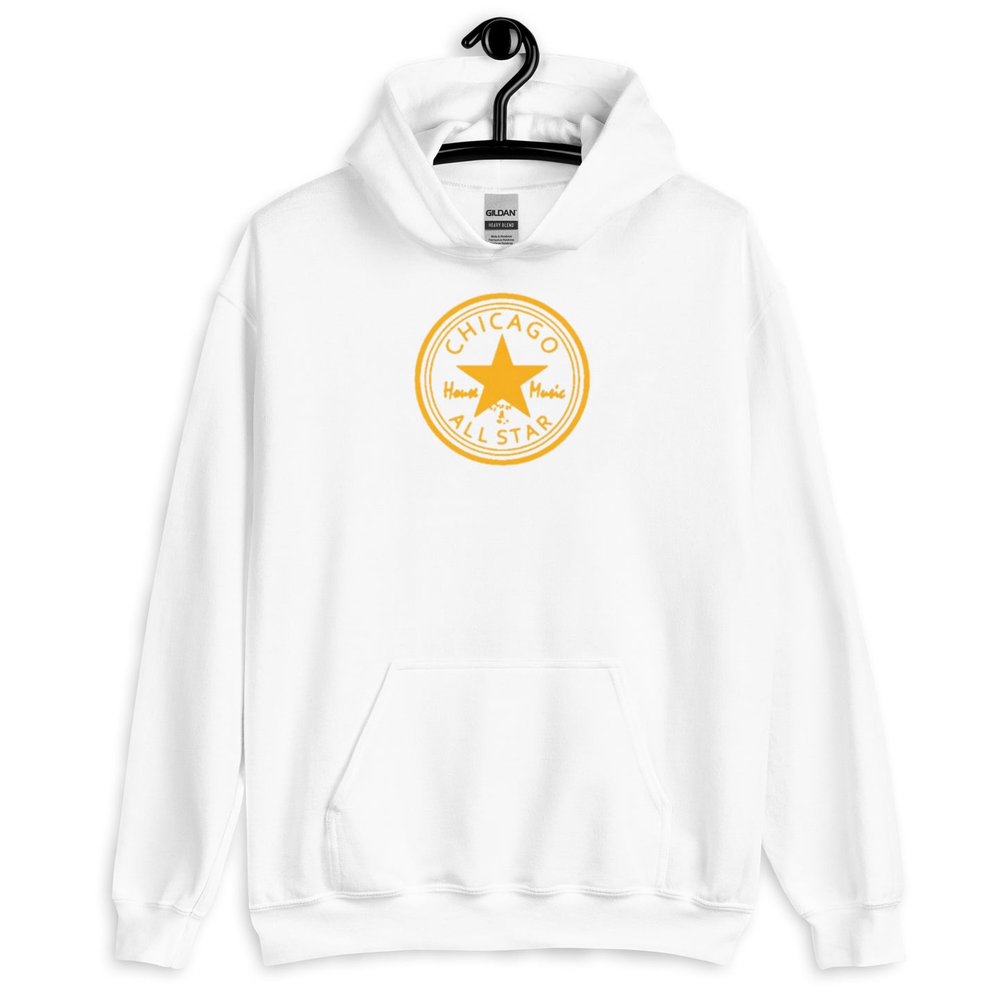 Chicago House Music All-Star gold print Unisex Hoodie