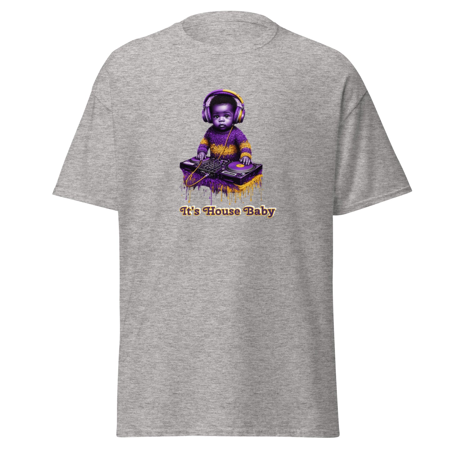 IHB Purple/gold Splash Baby Men's classic tee