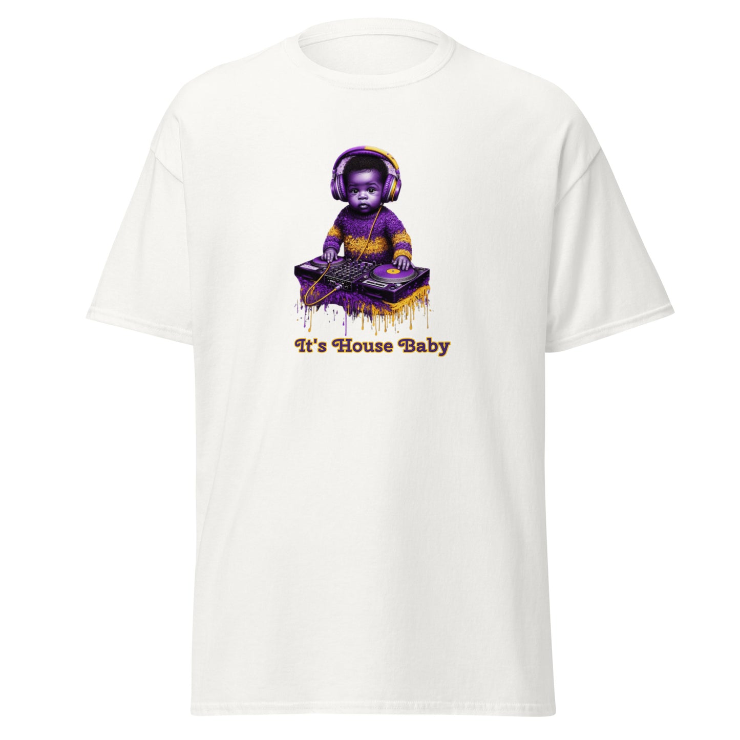 IHB Purple/gold Splash Baby Men's classic tee