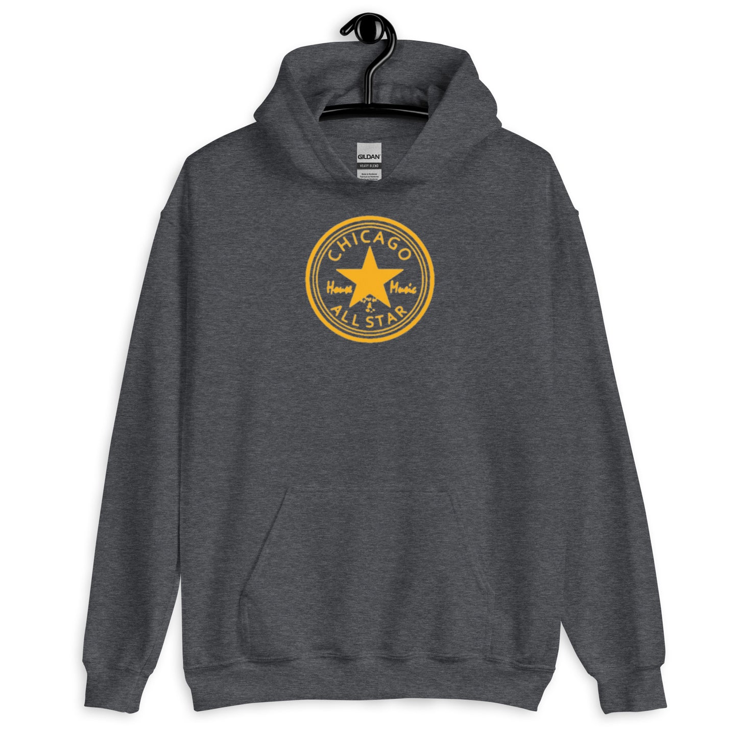 Chicago House Music All-Star gold print Unisex Hoodie