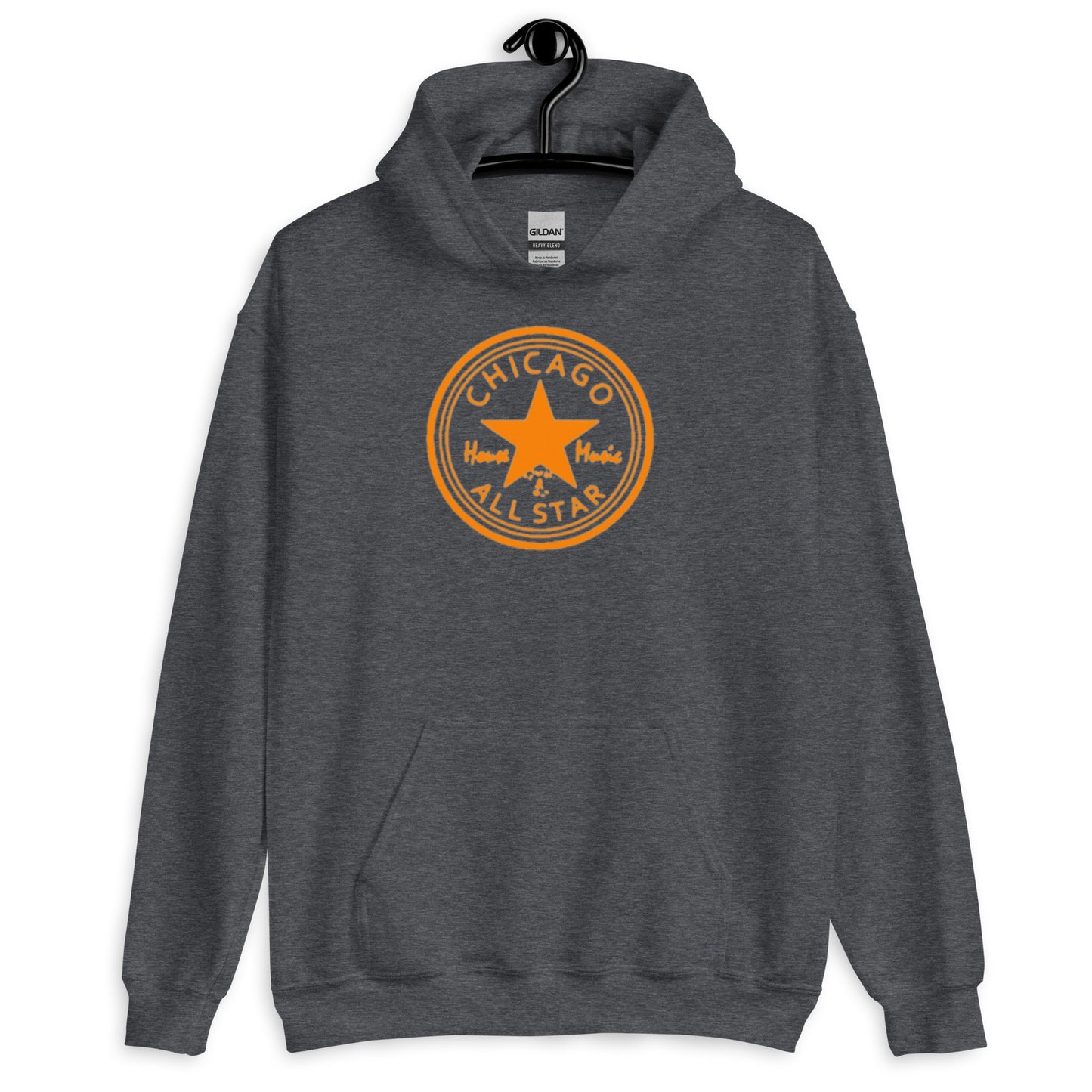 Chicago House Music All-Star orange print Unisex Hoodie