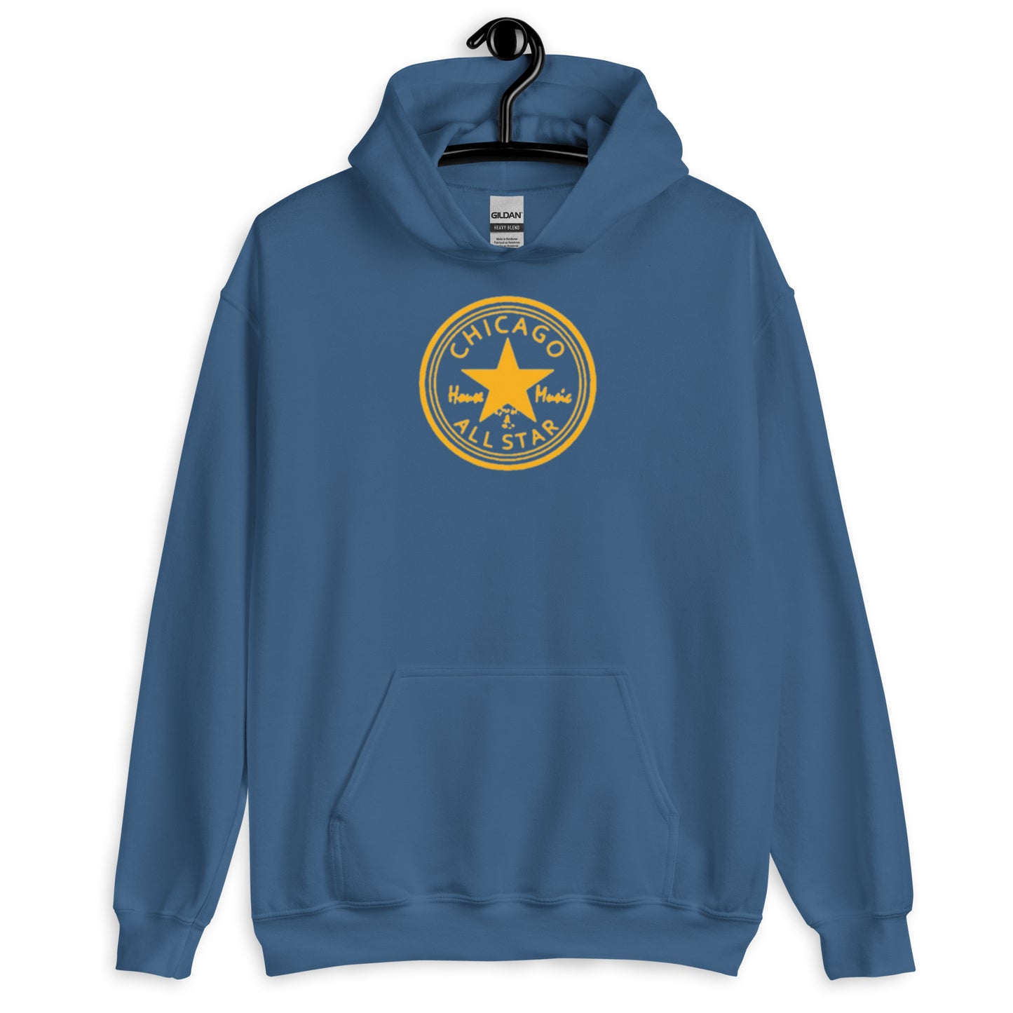 Chicago House Music All-Star gold print Unisex Hoodie
