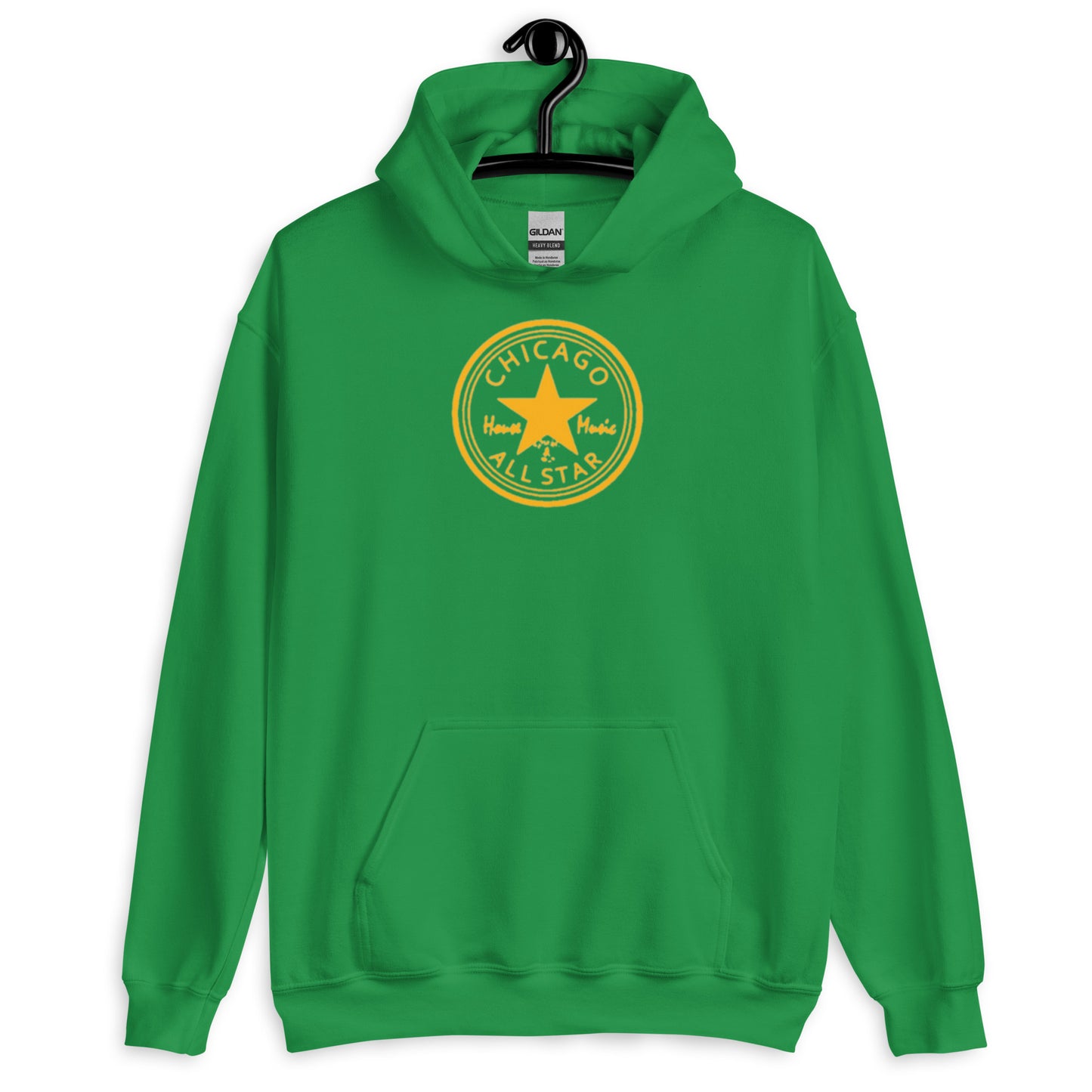 Chicago House Music All-Star gold print Unisex Hoodie