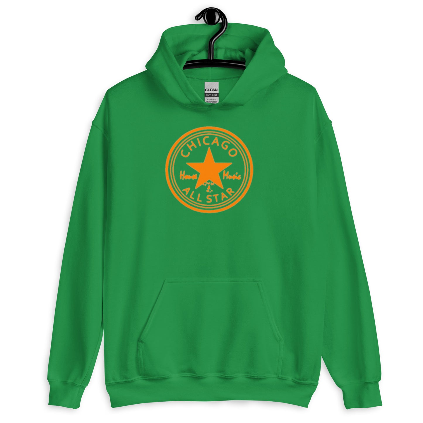 Chicago House Music All-Star orange print Unisex Hoodie