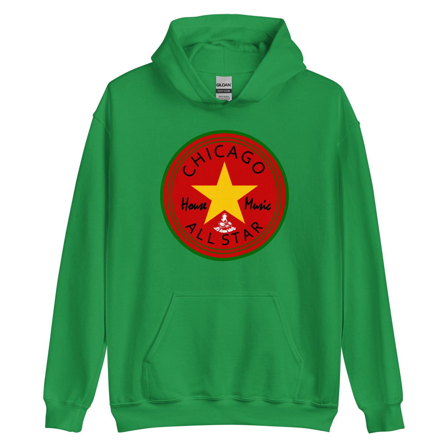 Afro Allstar red background Unisex Hoodie