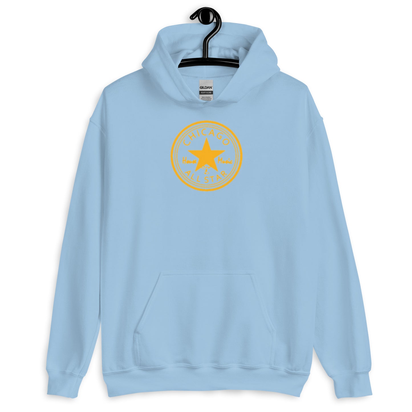 Chicago House Music All-Star gold print Unisex Hoodie