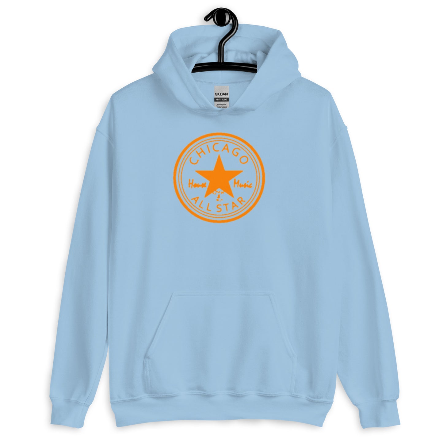 Chicago House Music All-Star orange print Unisex Hoodie