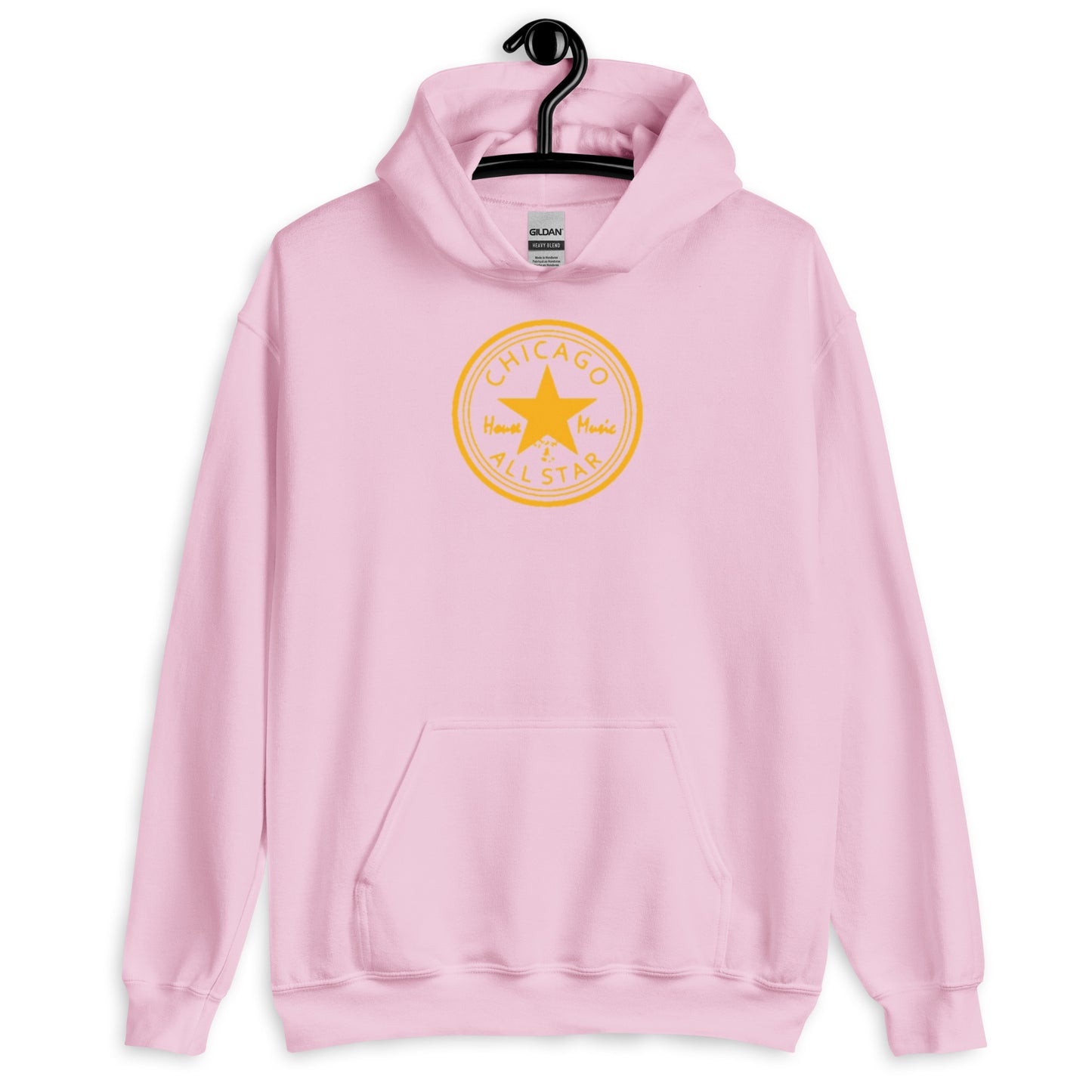Chicago House Music All-Star gold print Unisex Hoodie