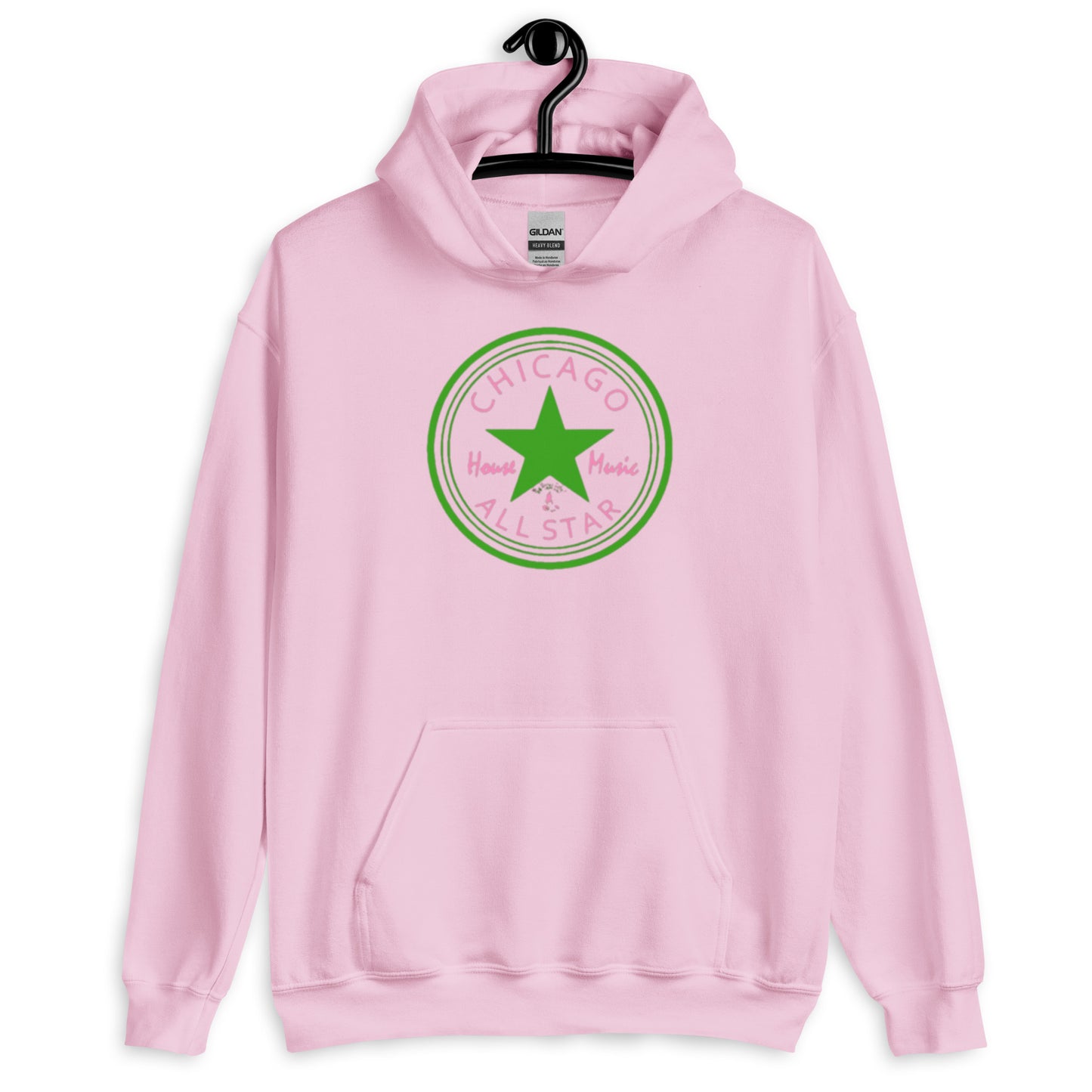 Chicago House Music All-Star green/pink Unisex Hoodie