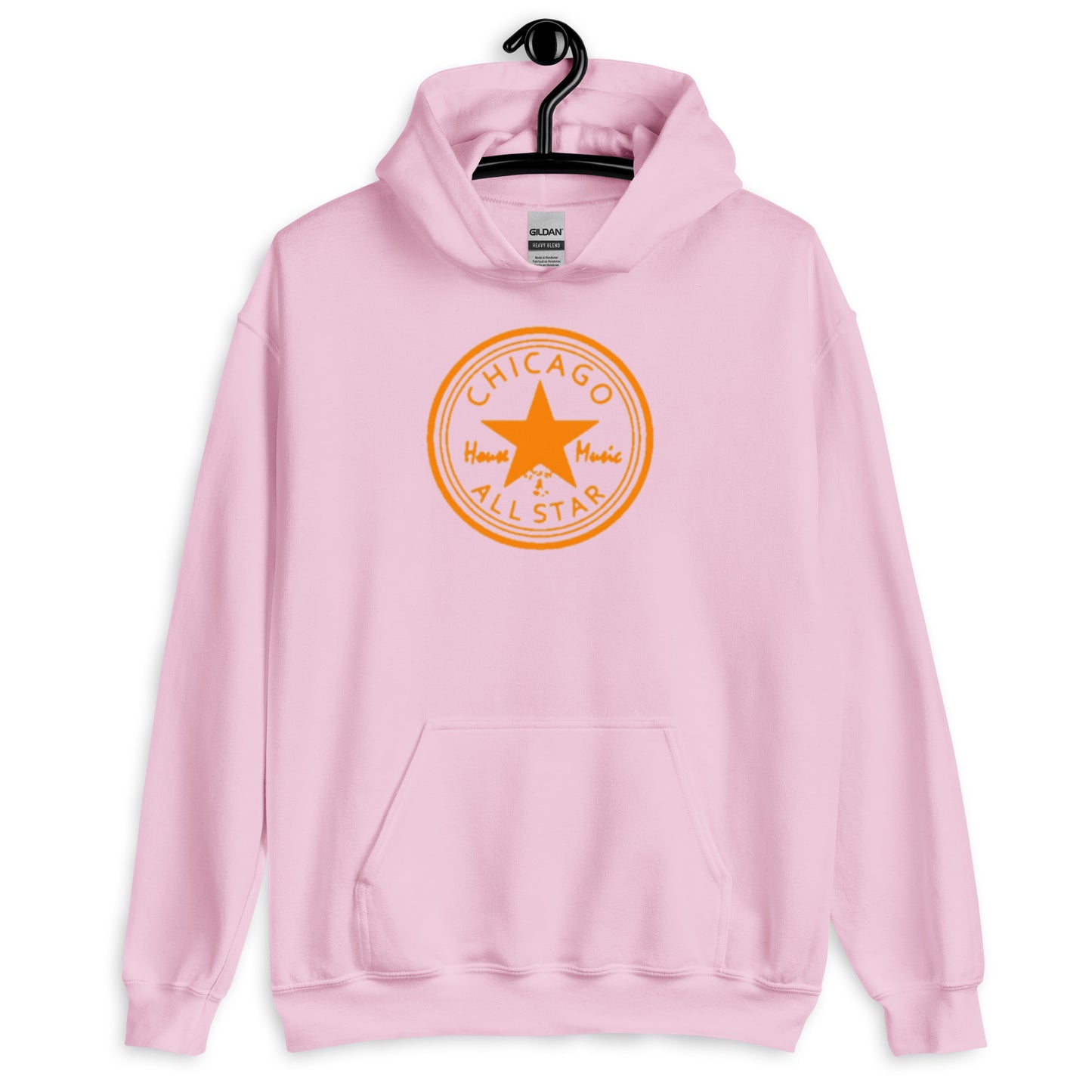 Chicago House Music All-Star orange print Unisex Hoodie