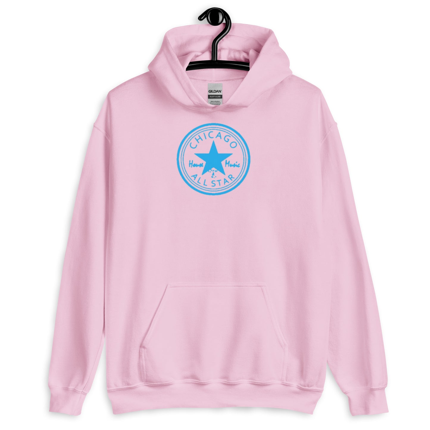 Chicago House Music All-Star lite blue print Unisex Hoodie