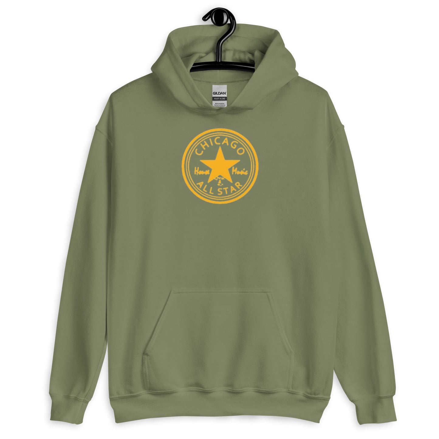 Chicago House Music All-Star gold print Unisex Hoodie