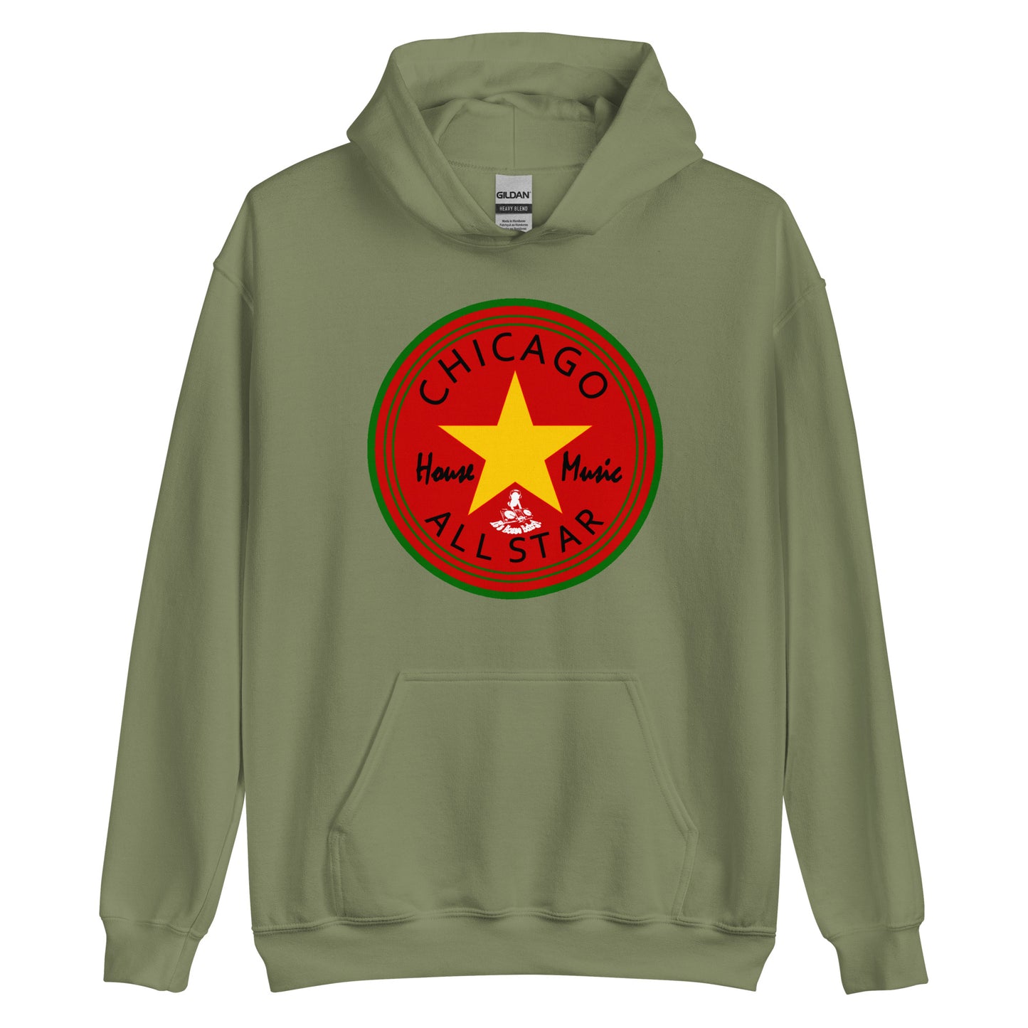 Afro Allstar red background Unisex Hoodie