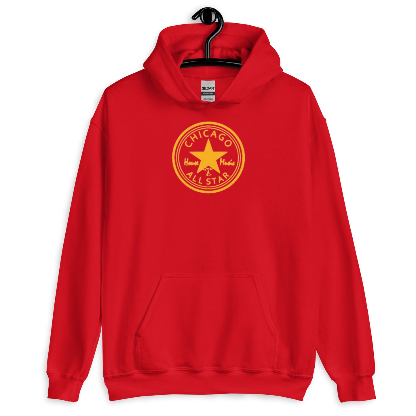 Chicago House Music All-Star gold print Unisex Hoodie
