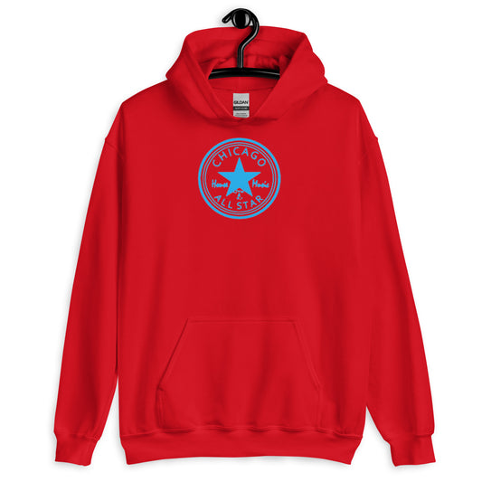 Chicago House Music All-Star lite blue print Unisex Hoodie