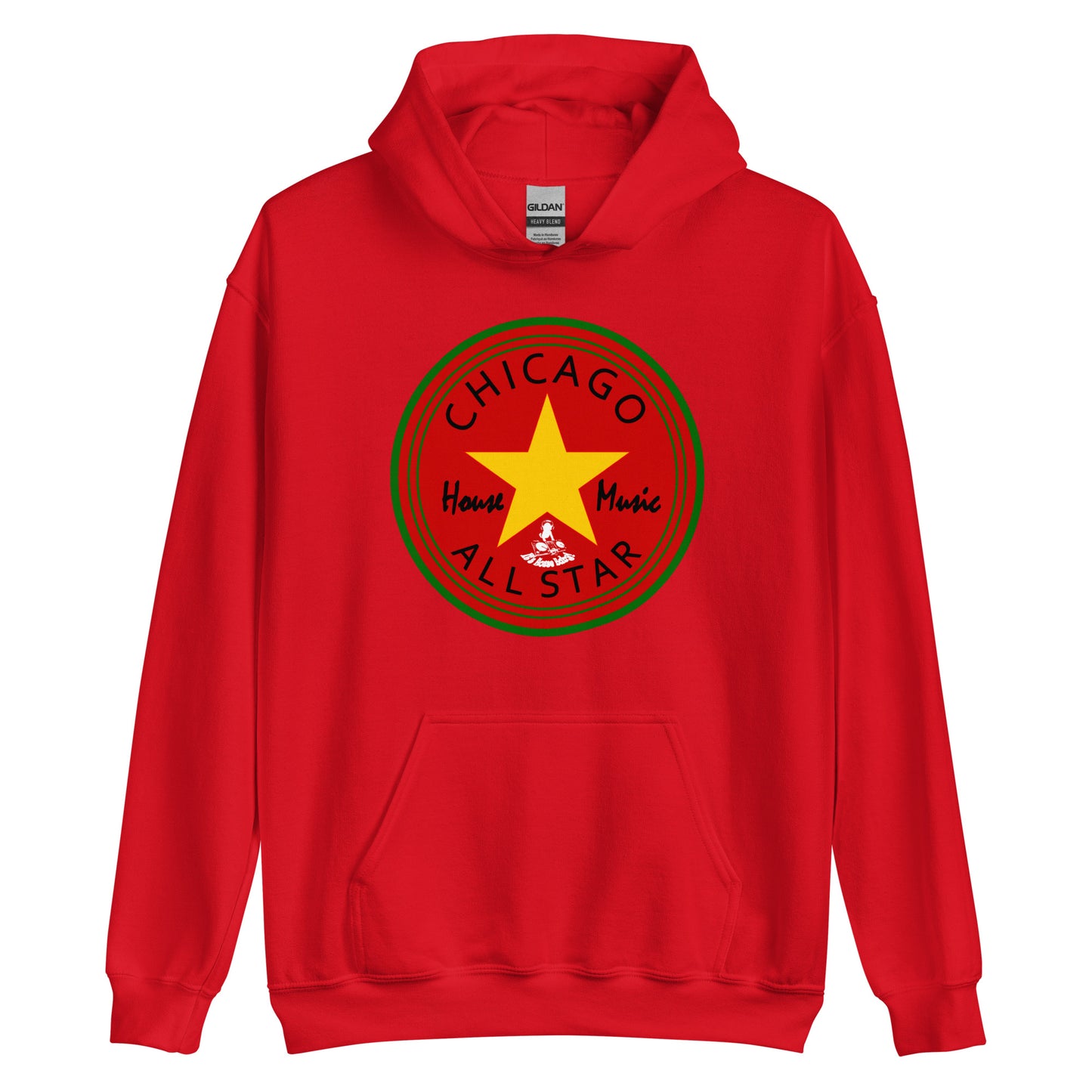 Afro Allstar red background Unisex Hoodie