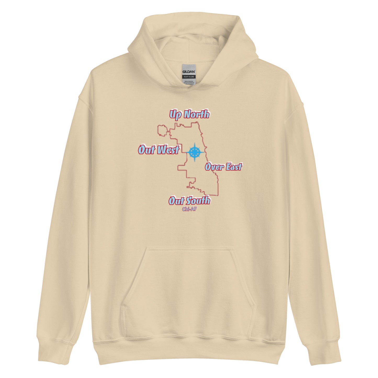 ChiAF Directional Unisex Hoodie