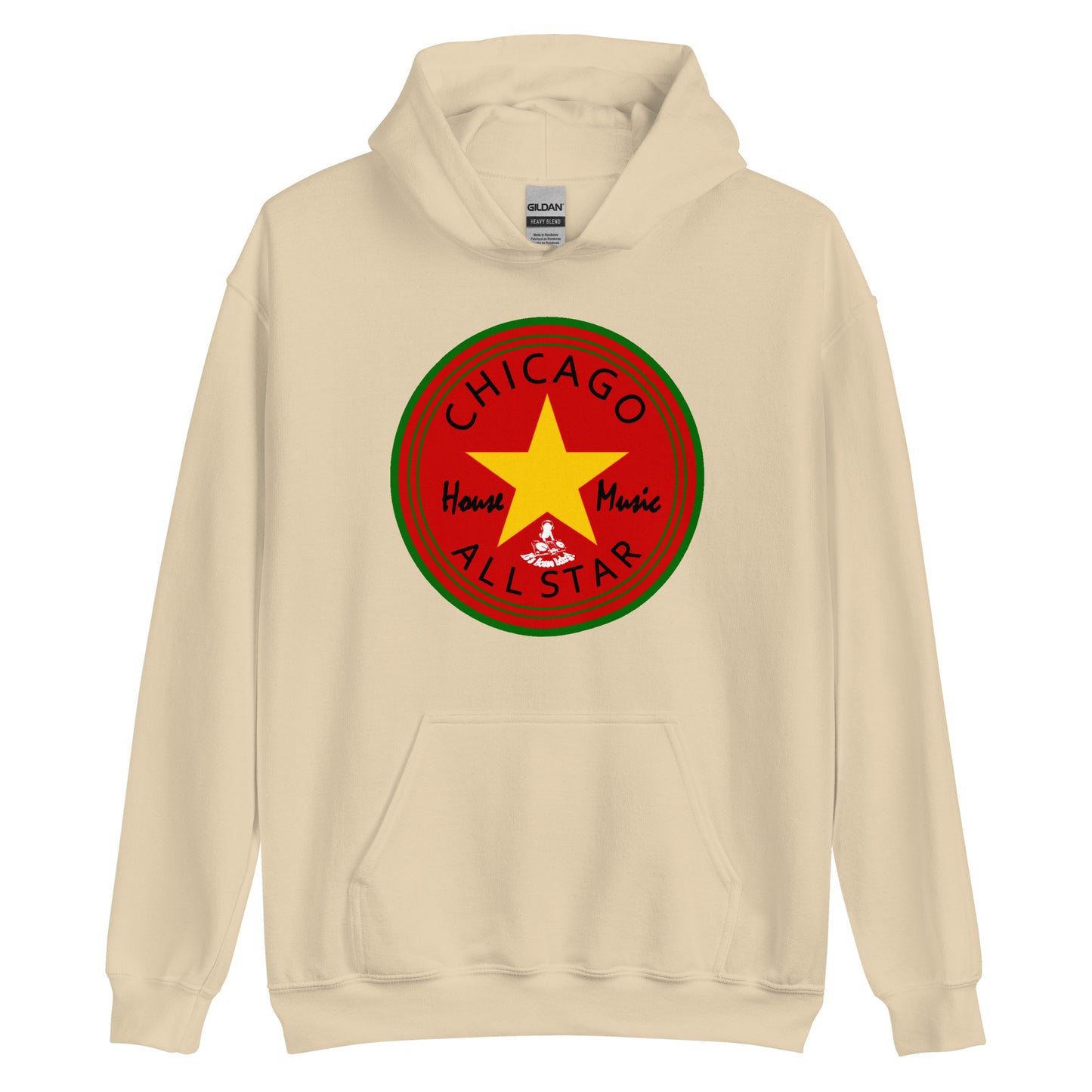 Afro Allstar red background Unisex Hoodie