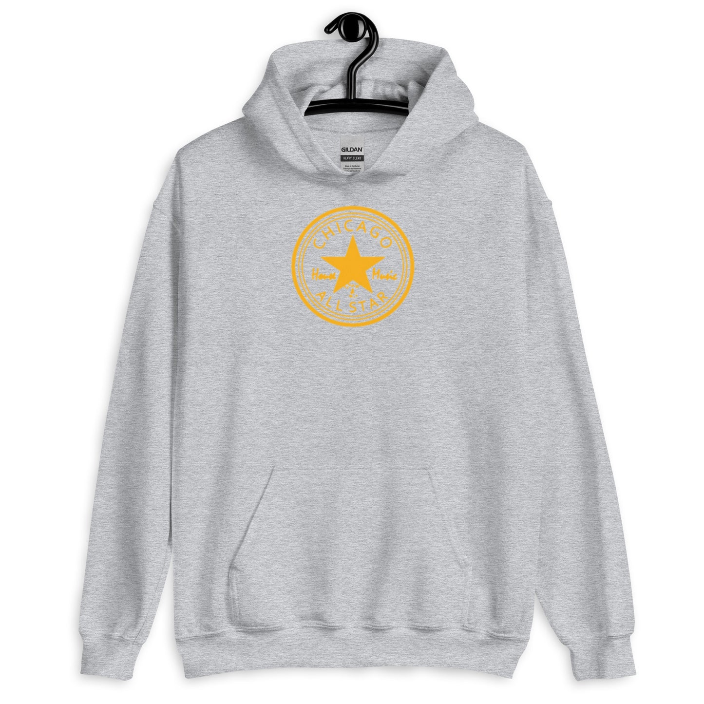 Chicago House Music All-Star gold print Unisex Hoodie