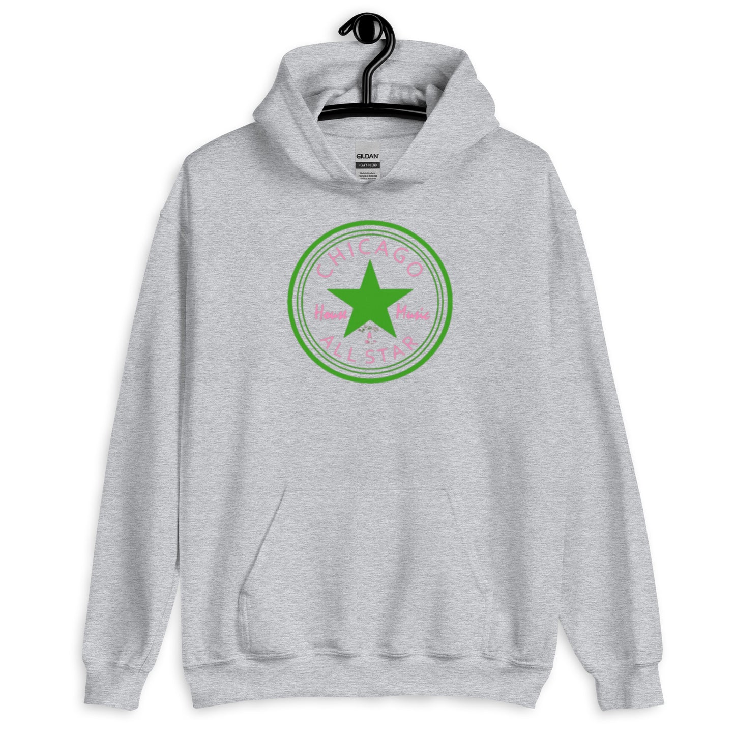 Chicago House Music All-Star green/pink Unisex Hoodie