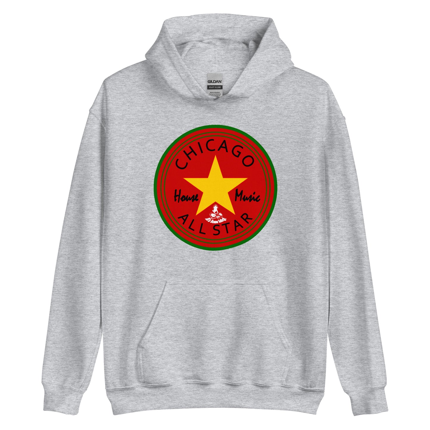 Afro Allstar red background Unisex Hoodie