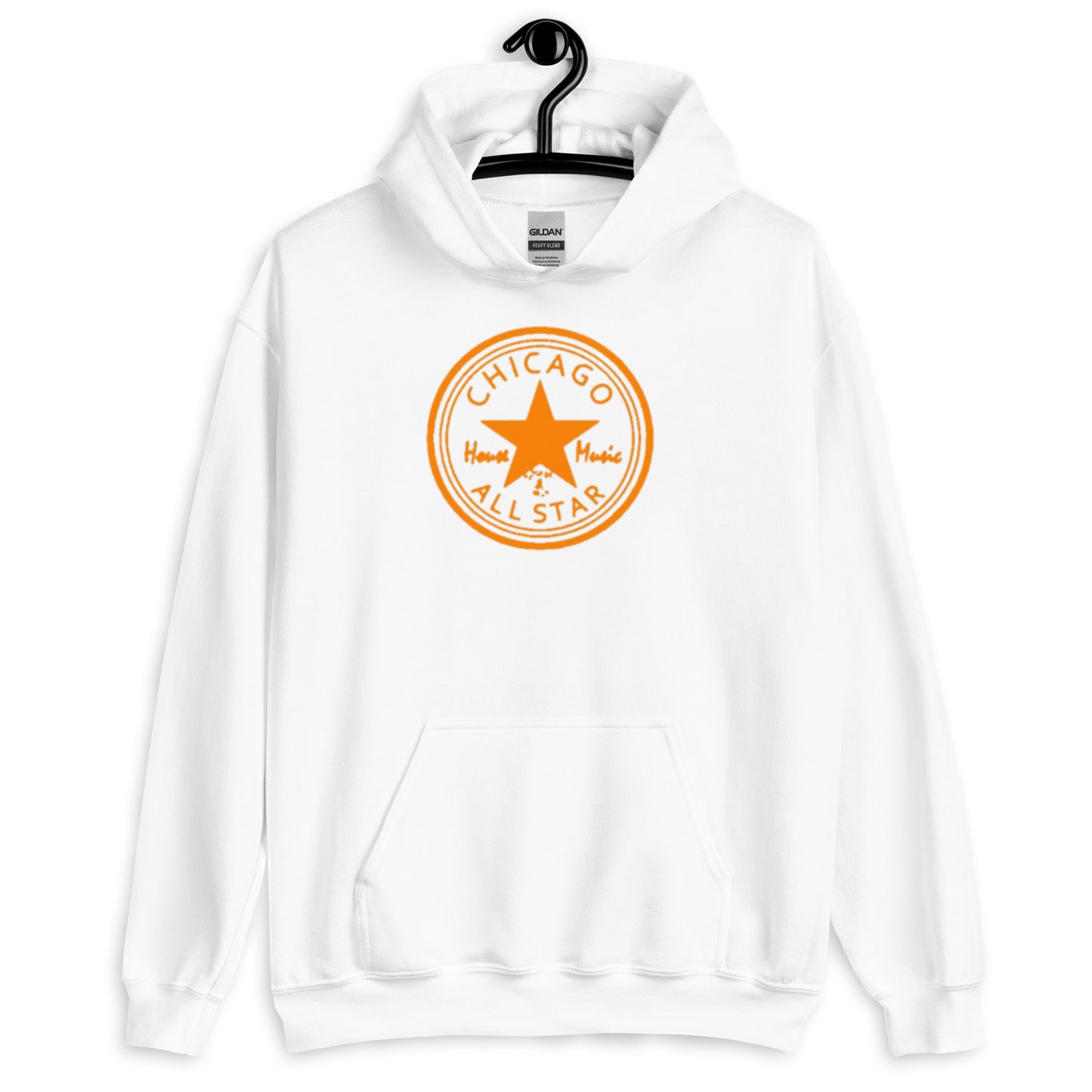 Chicago House Music All-Star orange print Unisex Hoodie