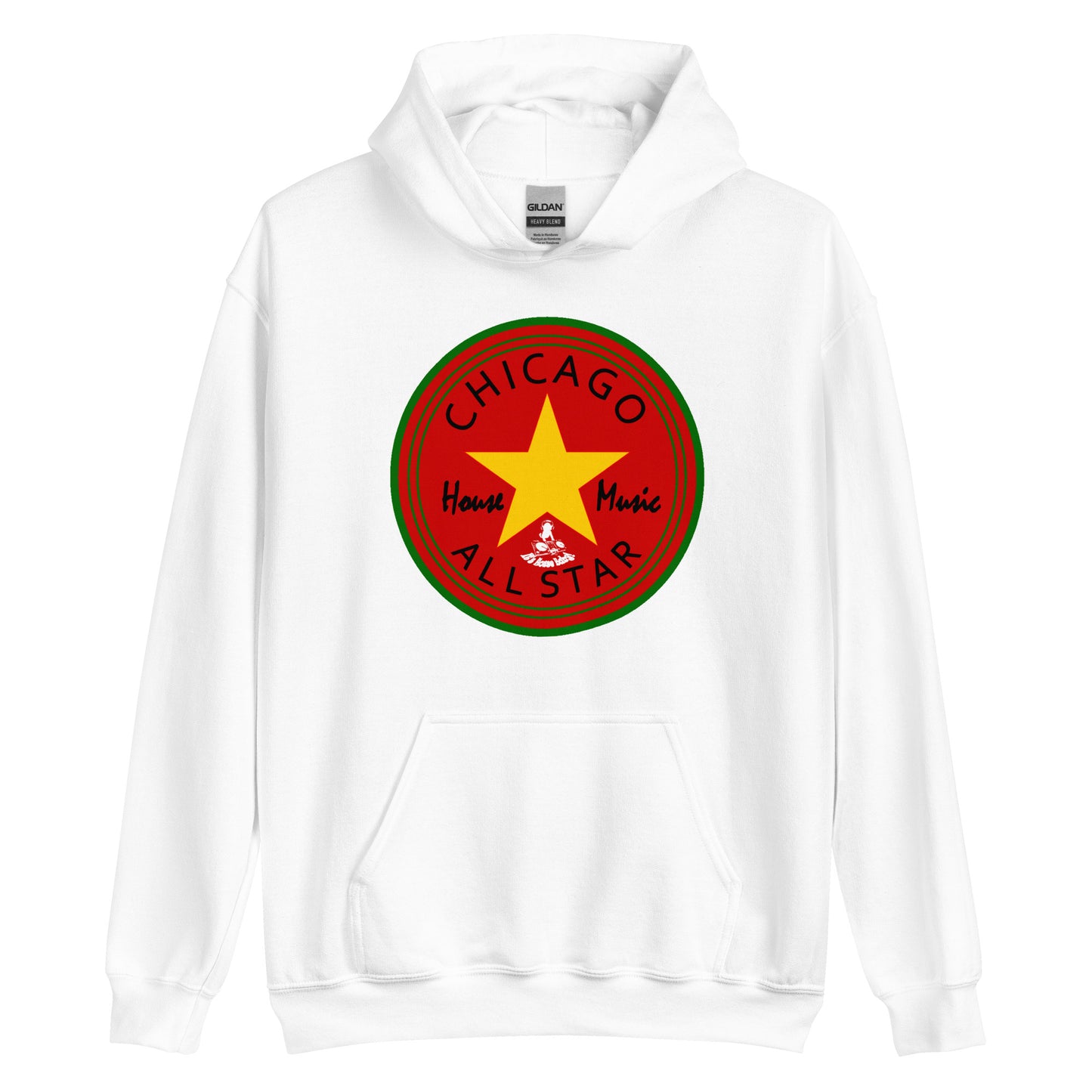 Afro Allstar red background Unisex Hoodie