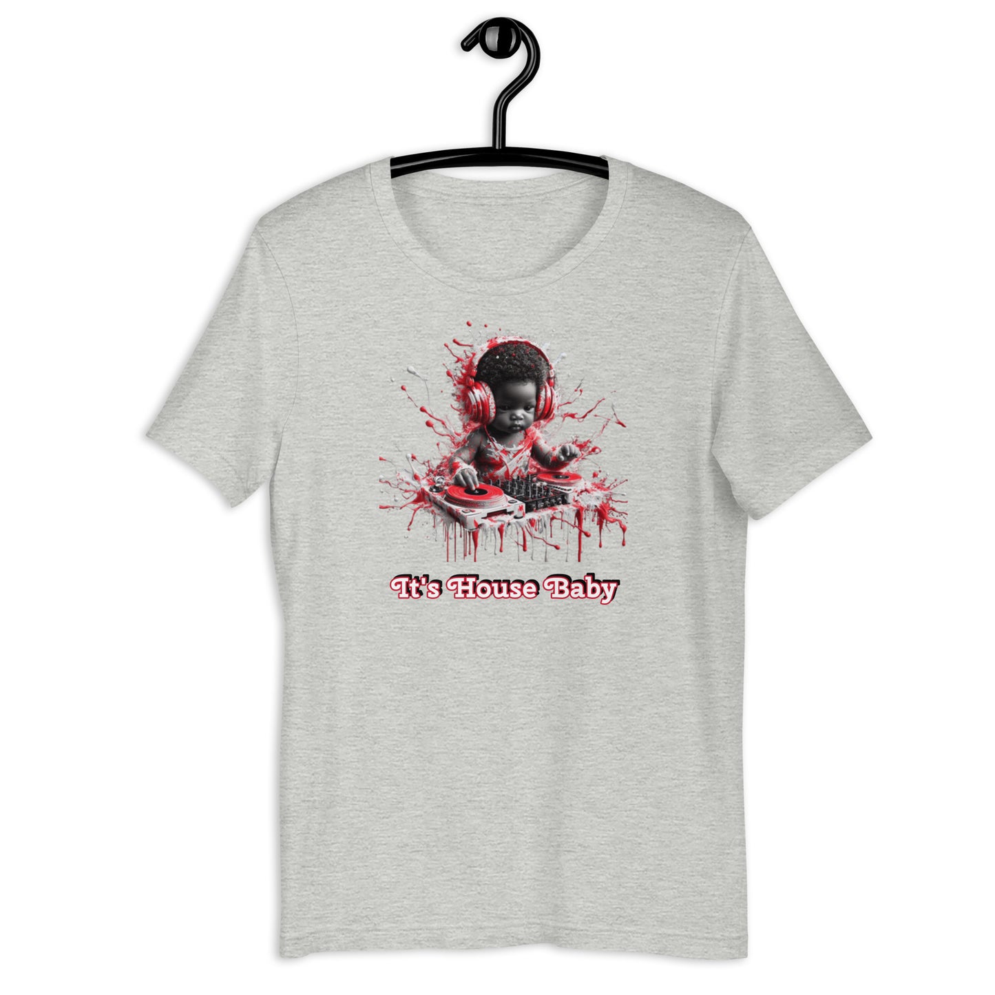 IHB White/Red Splash Baby Girl Unisex t-shirt