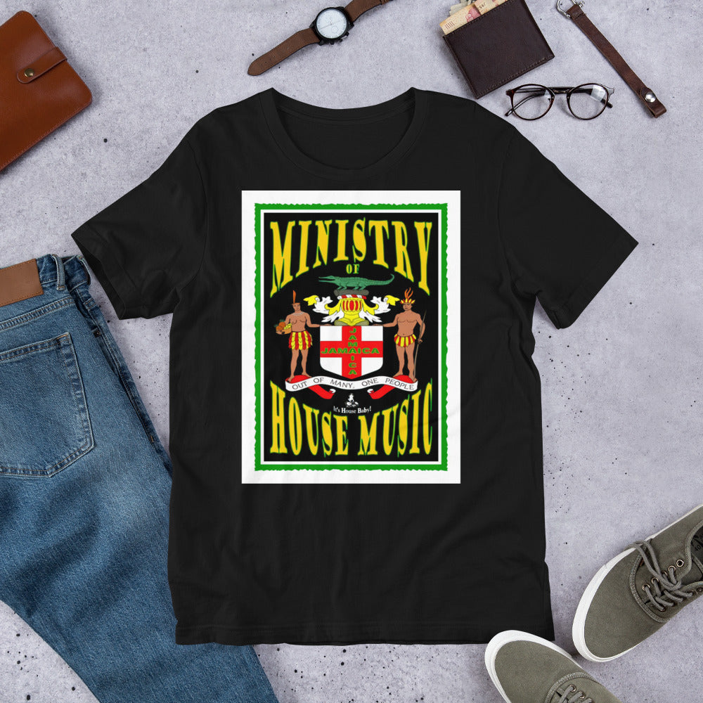 Ministry of House Music Jamaica Unisex t-shirt