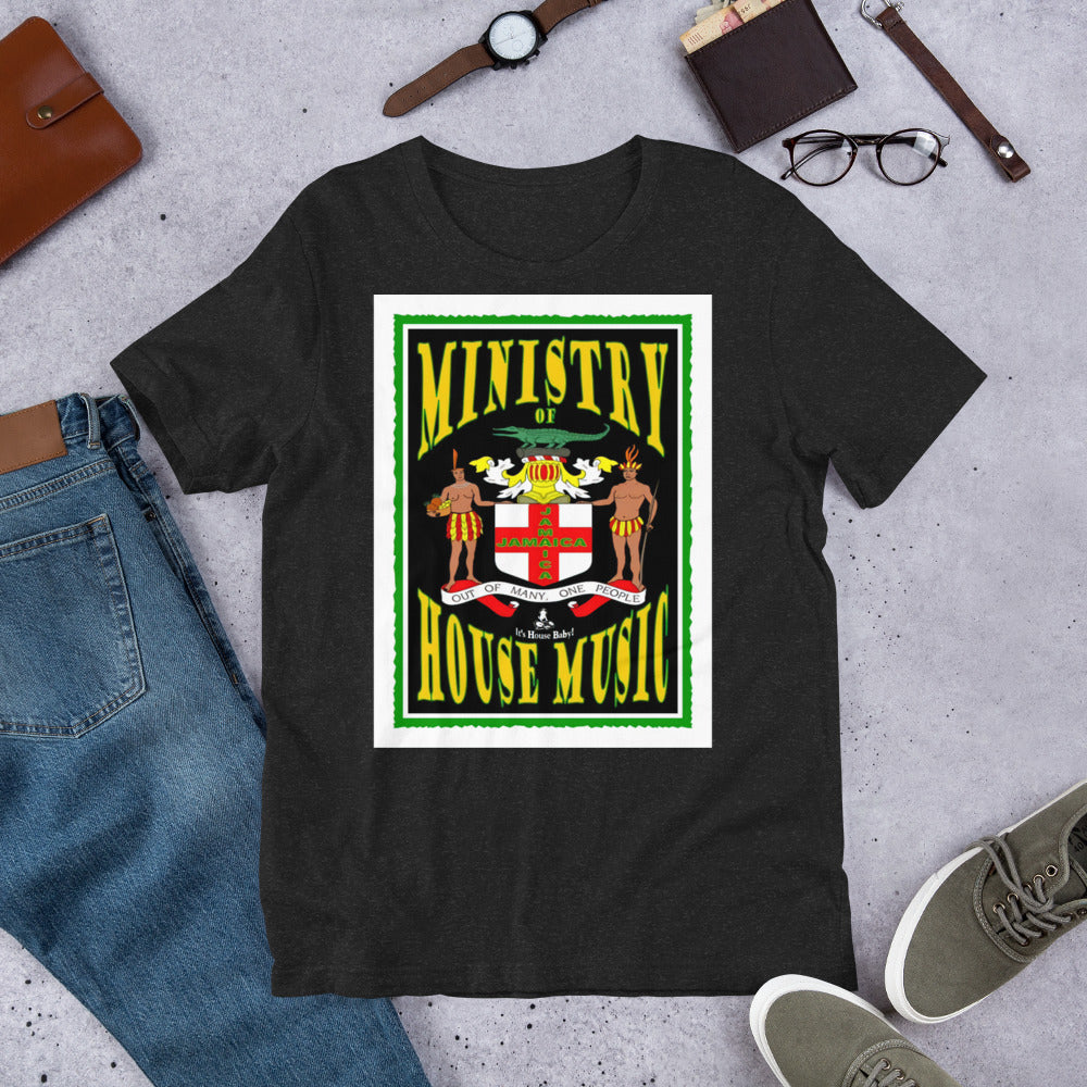 Ministry of House Music Jamaica Unisex t-shirt