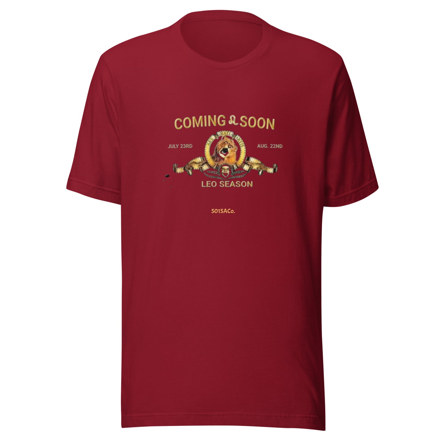 Leo Season Coming Unisex t-shirt