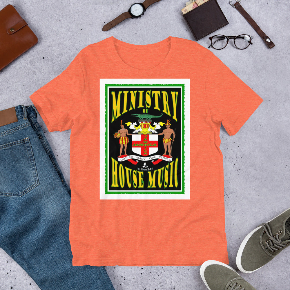 Ministry of House Music Jamaica Unisex t-shirt