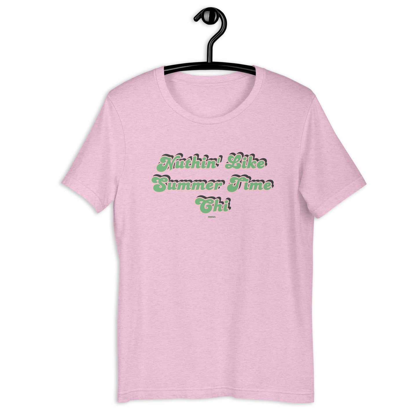 Summer Time Chi 2.0 leaf/pink print Unisex t-shirt