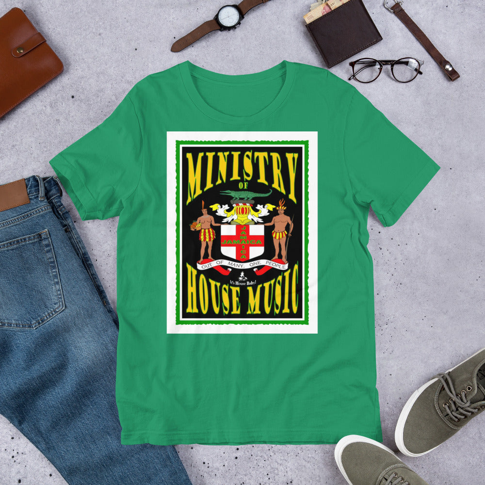 Ministry of House Music Jamaica Unisex t-shirt