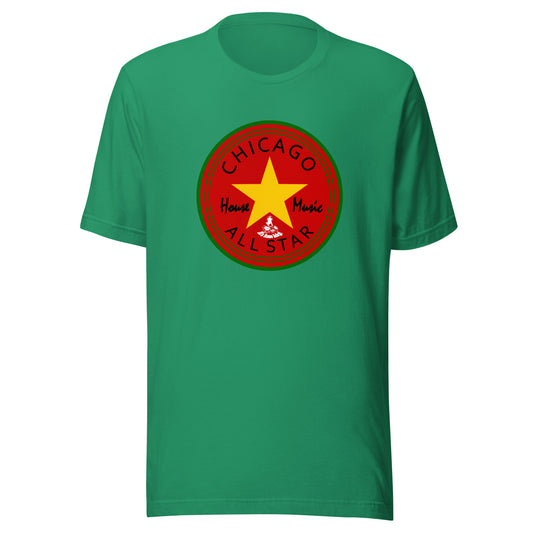 Afro House All-Star red background Unisex t-shirt