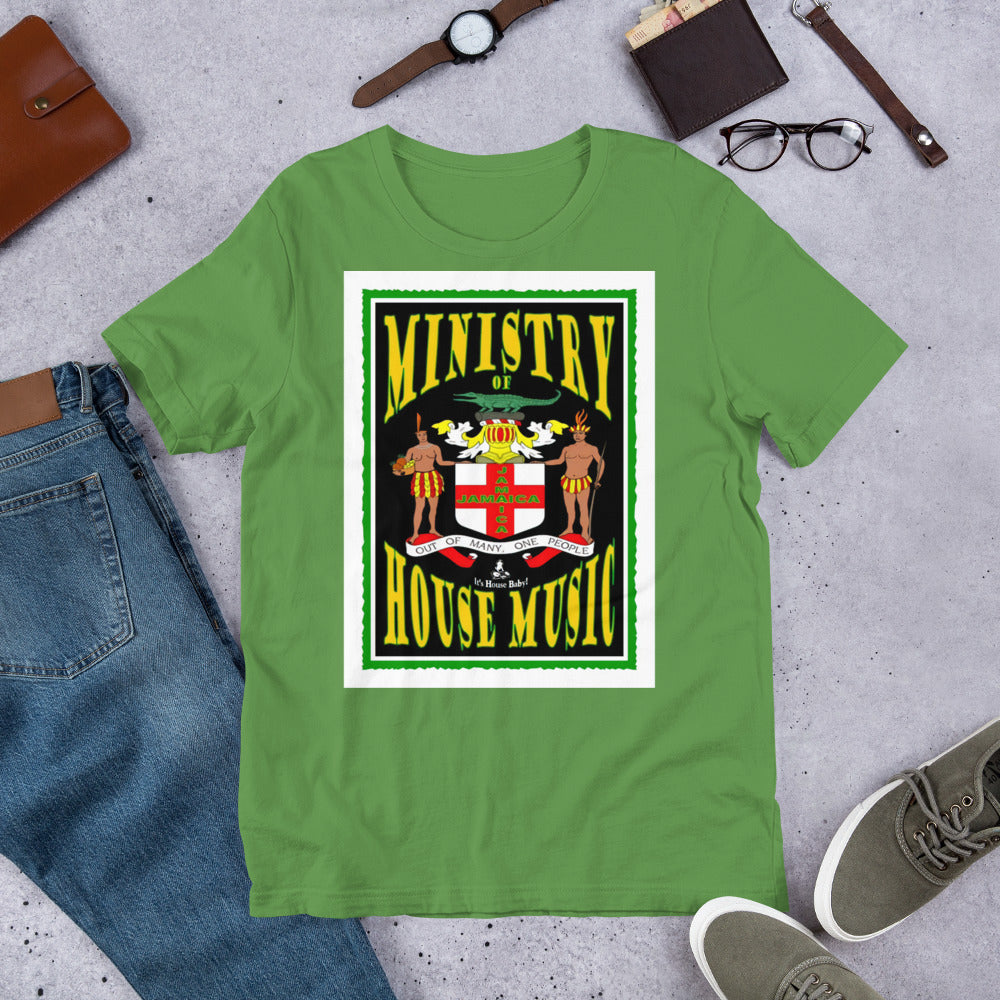 Ministry of House Music Jamaica Unisex t-shirt