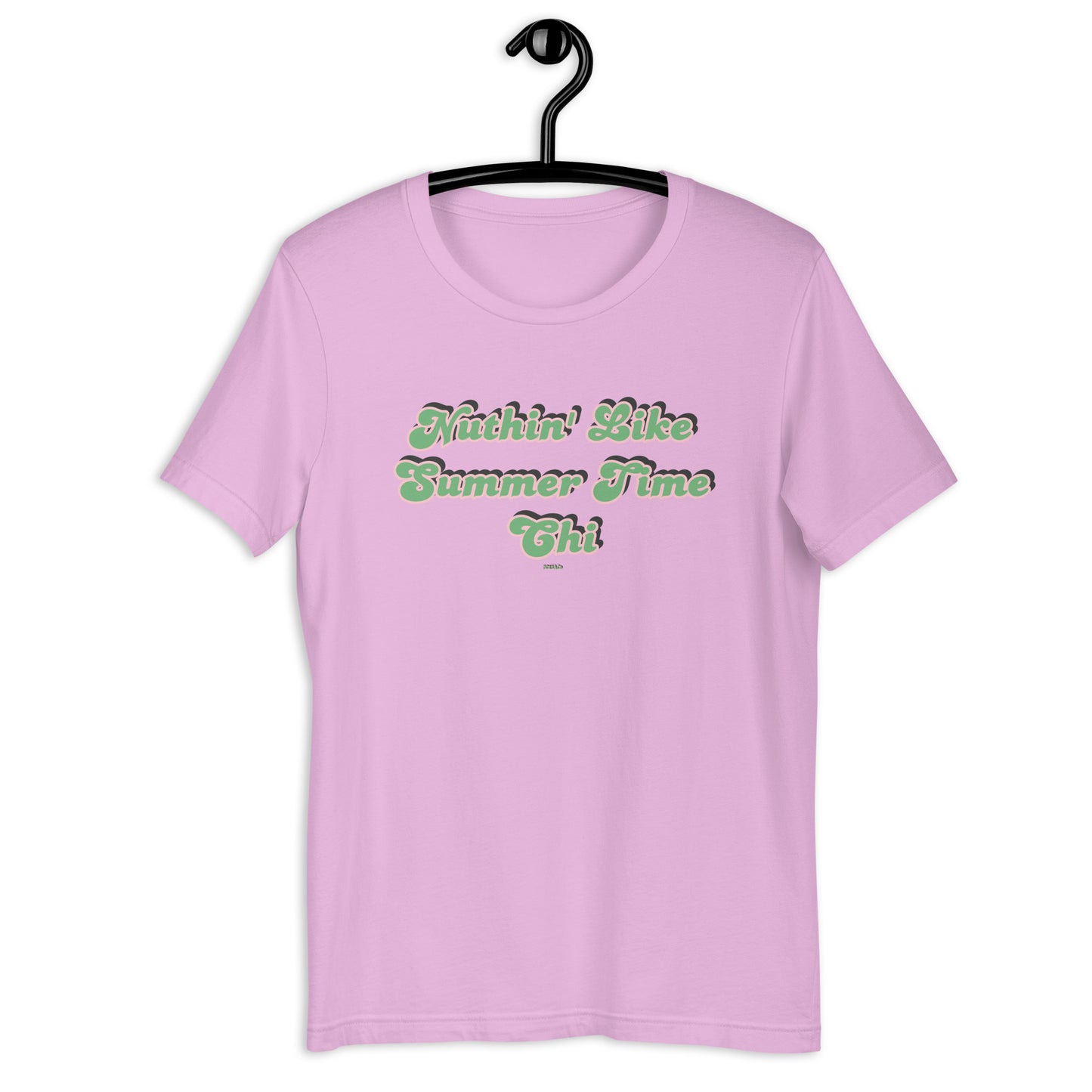 Summer Time Chi 2.0 leaf/pink print Unisex t-shirt