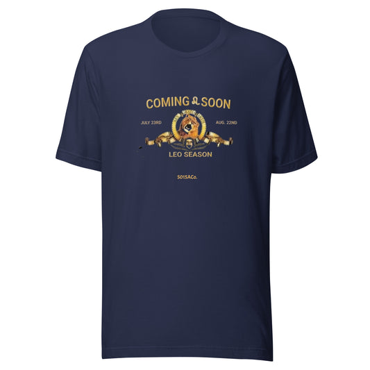 Leo Season Coming Unisex t-shirt