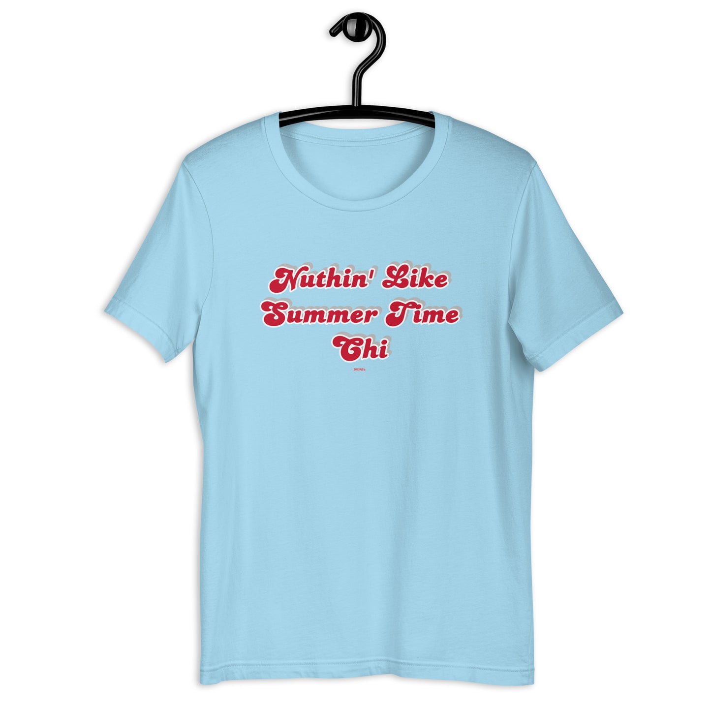 Summer Time Chi 2.0 red/white/silver print Unisex t-shirt