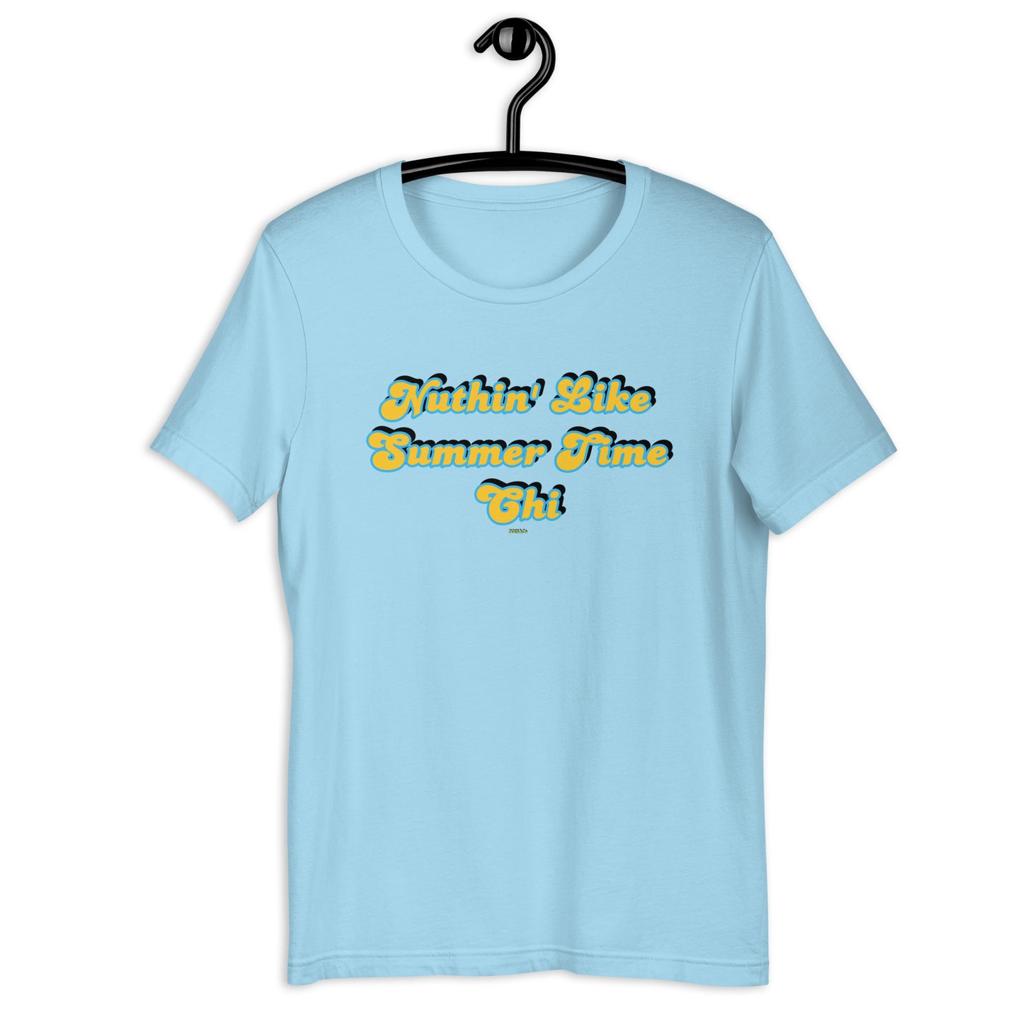 Summer Time Chi 2.0 gold/sky print Unisex t-shirt