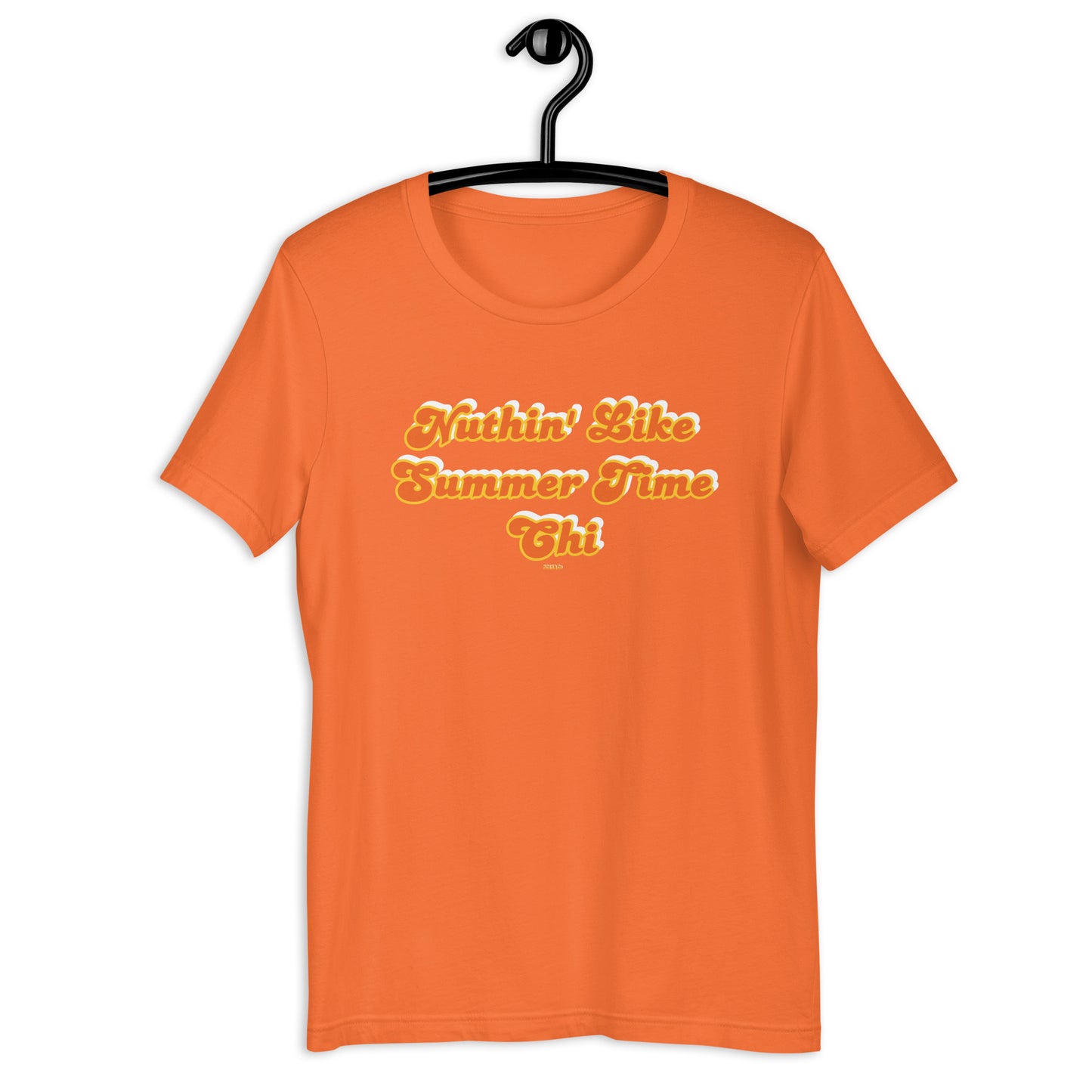 Summer Time Chi 2.0 orange/gold print Unisex t-shirt