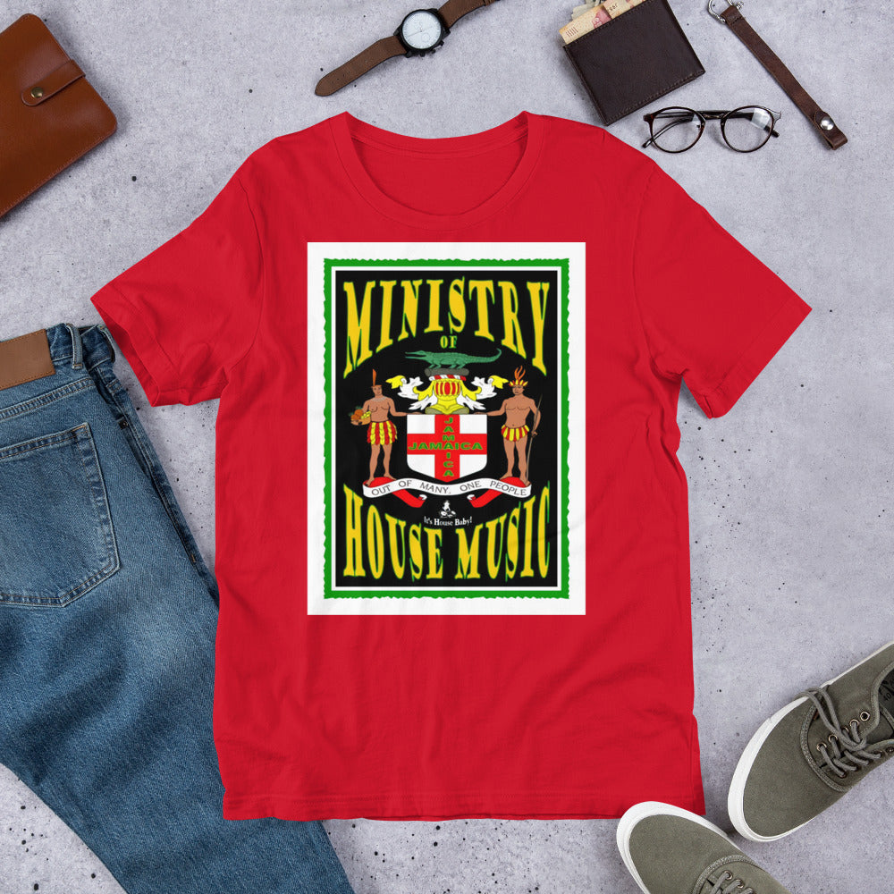 Ministry of House Music Jamaica Unisex t-shirt