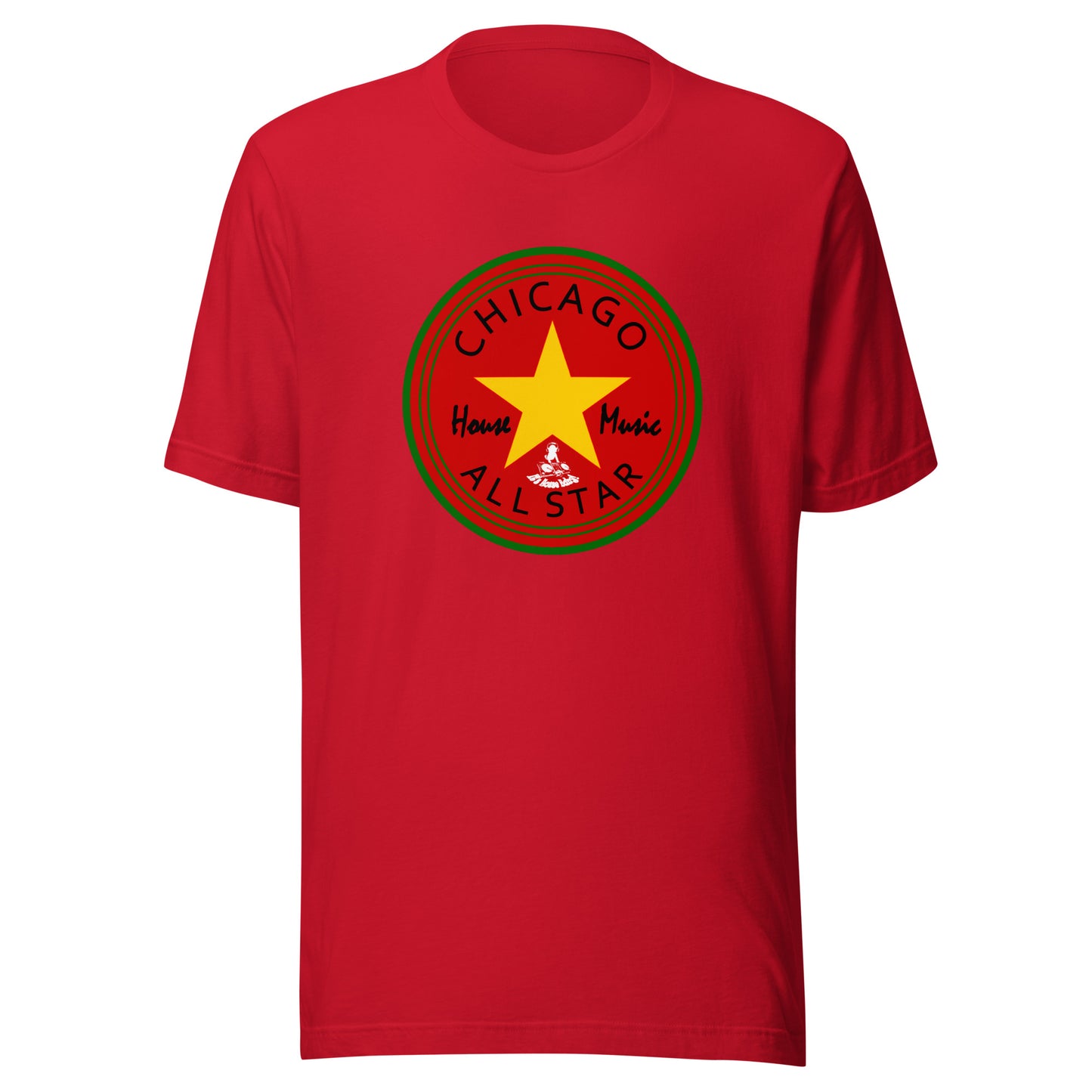 Afro House All-Star red background Unisex t-shirt