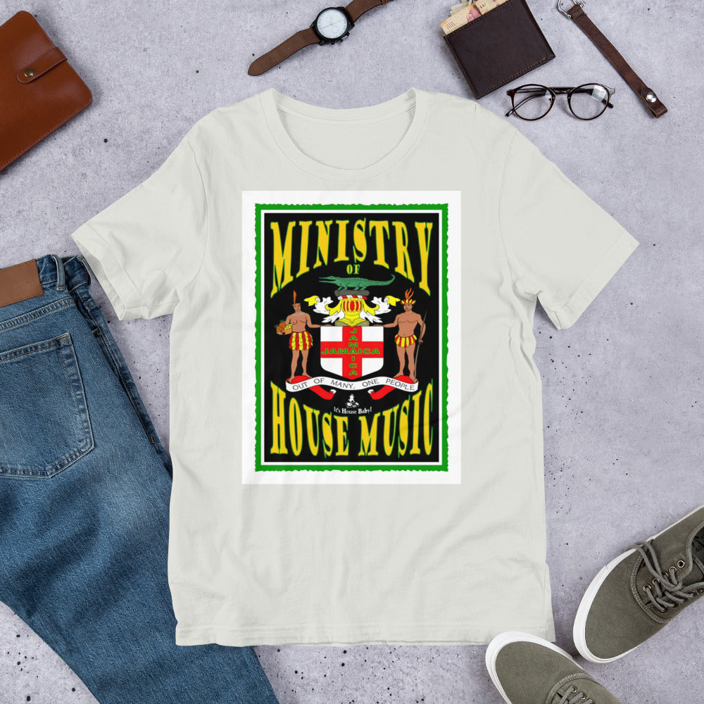 Ministry of House Music Jamaica Unisex t-shirt