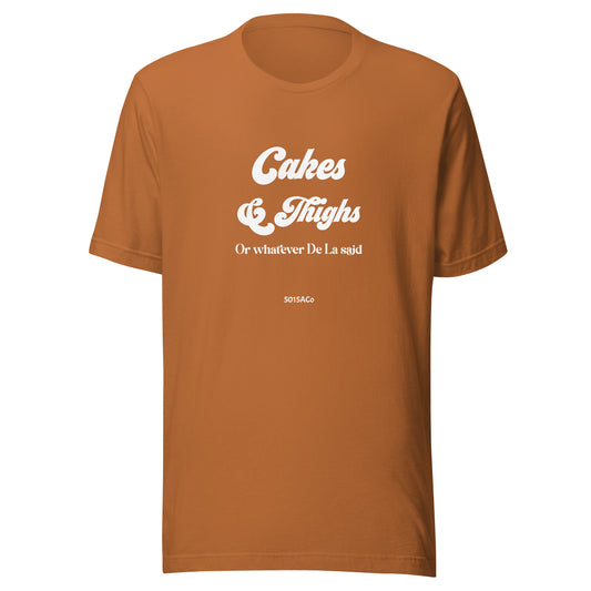 Cakes and Thighs Unisex t-shirt