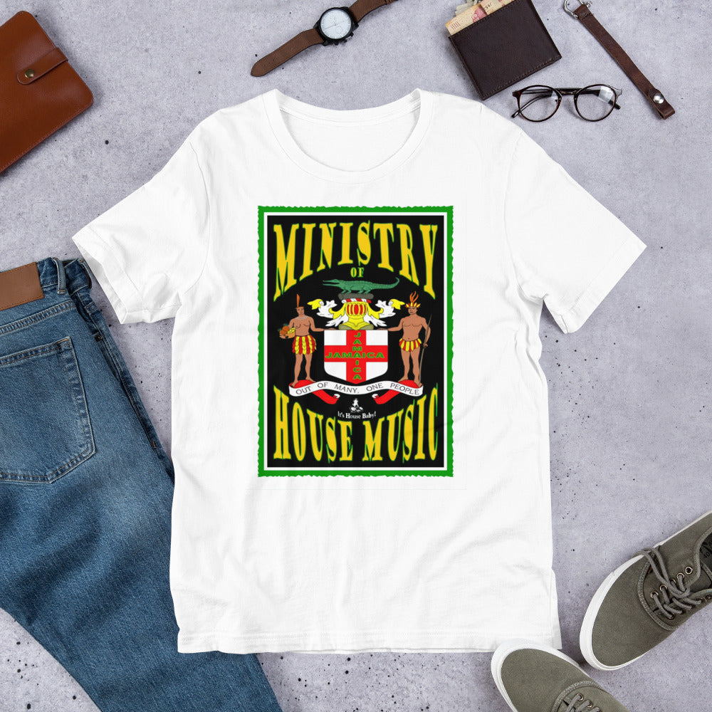 Ministry of House Music Jamaica Unisex t-shirt