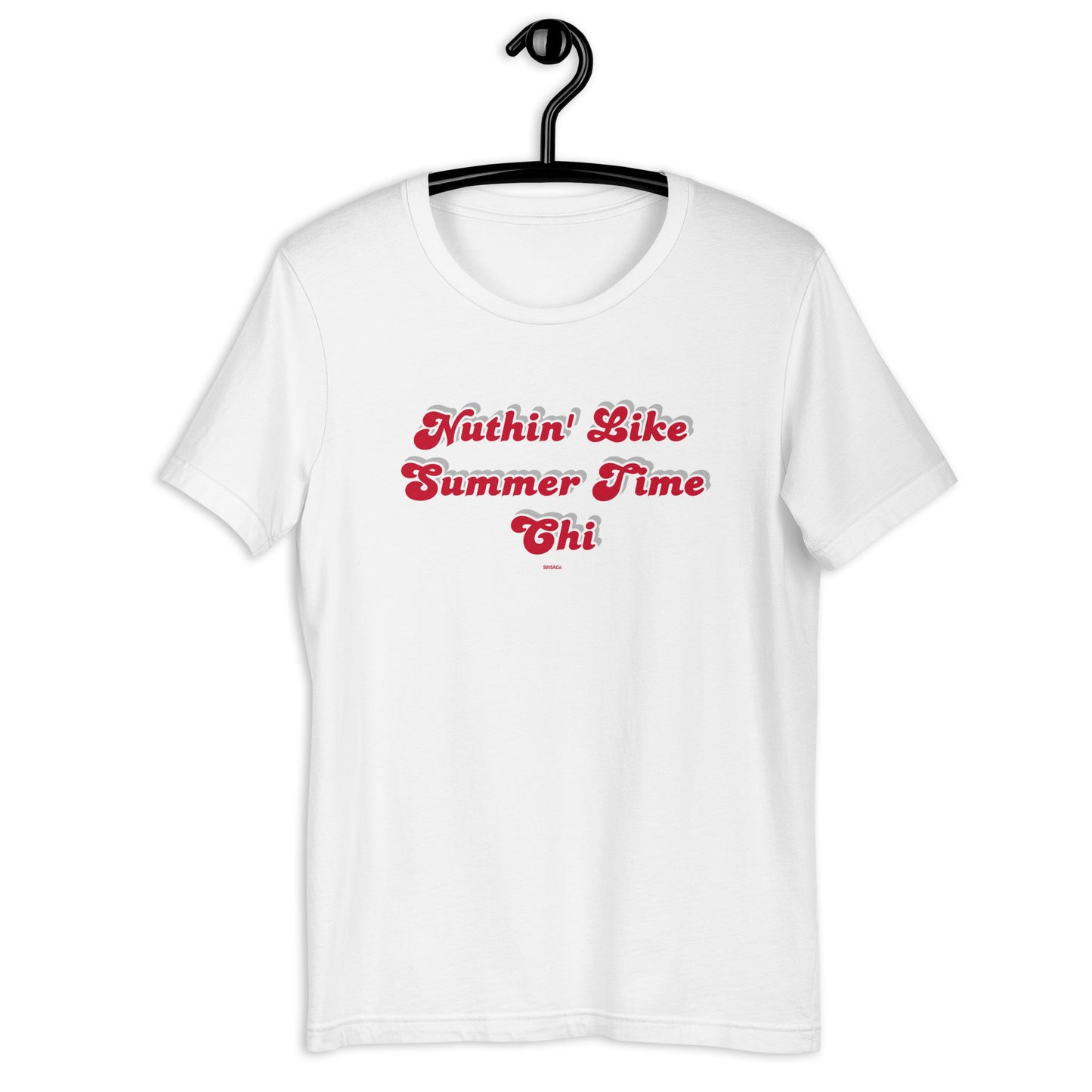 Summer Time Chi 2.0 red/white/silver print Unisex t-shirt