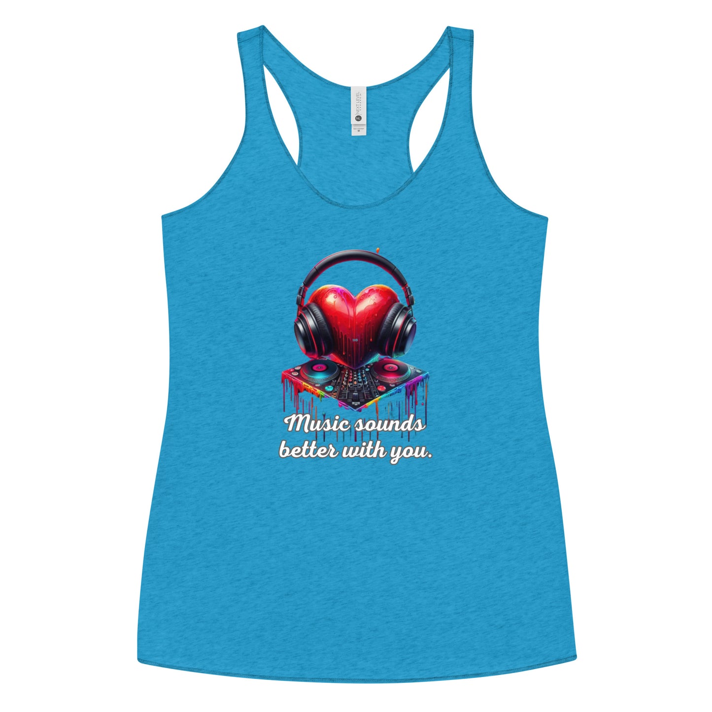 Music Sounds Better With You Women's Racerback Tank